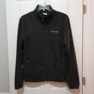 Mens Gray Columbia Polar Fleece Jacket sz M